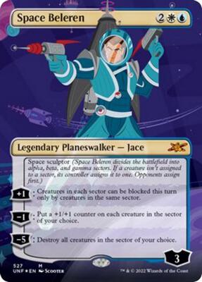 Space Beleren (Borderless) (Galaxy Foil) card from Unfinity