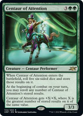 Centaur of Attention card from Unfinity