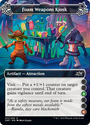Foam Weapons Kiosk (3-6) card from Unfinity