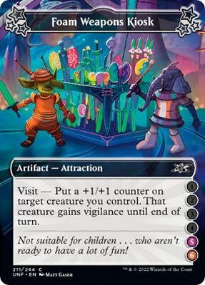 Foam Weapons Kiosk (5-6) card from Unfinity