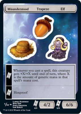 Misunderstood Trapeze Elf card from Unfinity