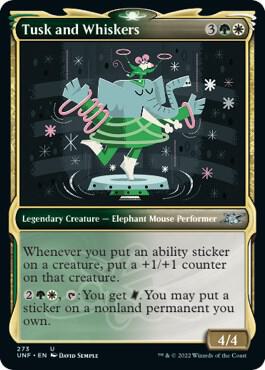 Tusk and Whiskers (Showcase) card from Unfinity