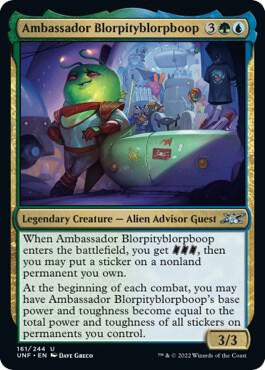 Ambassador Blorpityblorpboop card from Unfinity