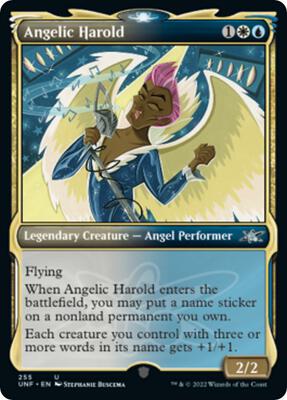 Angelic Harold (Showcase) card from Unfinity