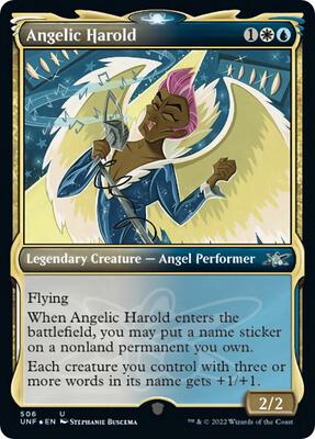 Angelic Harold (Showcase) (Galaxy Foil) card from Unfinity
