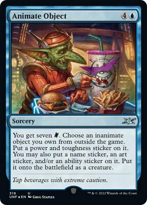 Animate Object (Galaxy Foil) card from Unfinity