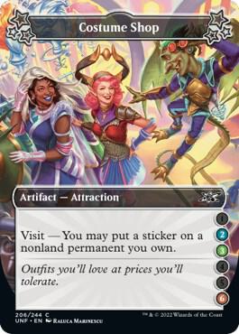 Costume Shop (2-3-6) card from Unfinity