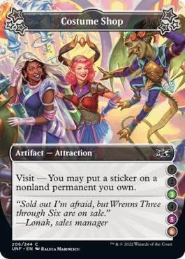 Costume Shop (3-5-6) card from Unfinity