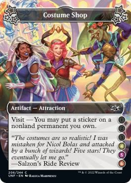 Costume Shop (4-5-6) card from Unfinity