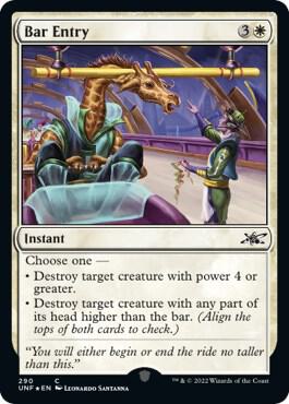 Bar Entry (Galaxy Foil) card from Unfinity
