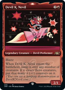 Devil K. Nevil (Showcase) card from Unfinity