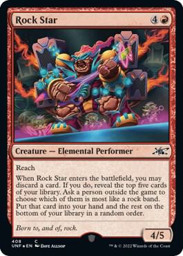 Rock Star (Galaxy Foil) card from Unfinity