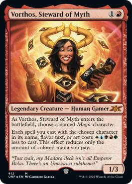 Vorthos, Steward of Myth (Galaxy Foil) card from Unfinity