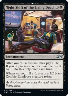 Night Shift of the Living Dead card from Unfinity