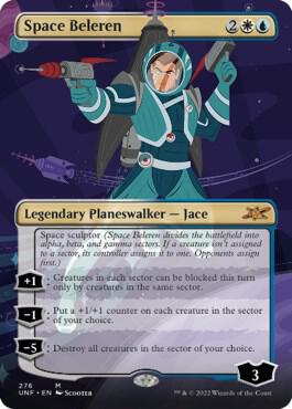 Space Beleren (Borderless) card from Unfinity