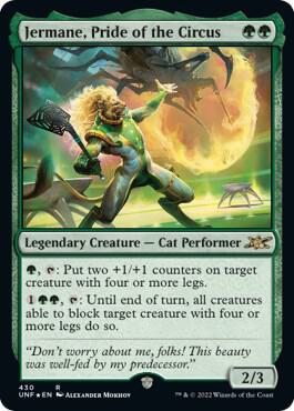 Jermane, Pride of the Circus (Galaxy Foil) card from Unfinity