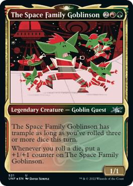 The Space Family Goblinson (Showcase) (Galaxy Foil) card from Unfinity