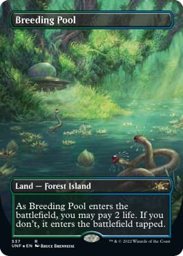 Breeding Pool (Borderless) (Galaxy Foil) card from Unfinity