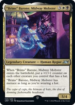 "Brims" Barone, Midway Mobster card from Unfinity