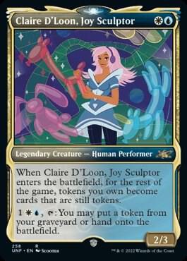 Claire D'Loon, Joy Sculptor (Showcase) card from Unfinity
