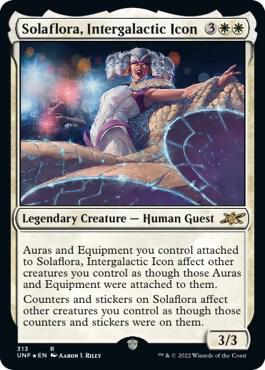 Solaflora, Intergalactic Icon (Galaxy Foil) card from Unfinity