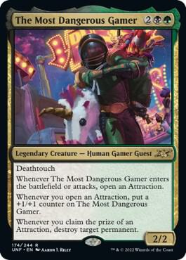 The Most Dangerous Gamer card from Unfinity