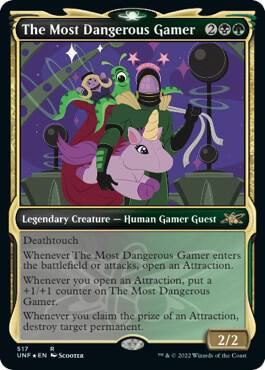 The Most Dangerous Gamer (Showcase) (Galaxy Foil) card from Unfinity
