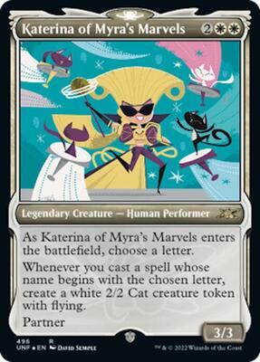 Katerina of Myra's Marvels (Showcase) (Galaxy Foil) card from Unfinity