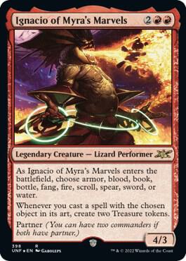 Ignacio of Myra's Marvels (Galaxy Foil) card from Unfinity