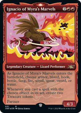 Ignacio of Myra's Marvels (Showcase) (Galaxy Foil) card from Unfinity