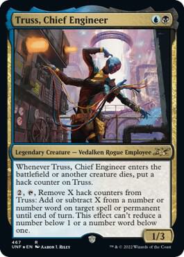 Truss, Chief Engineer (Galaxy Foil) card from Unfinity