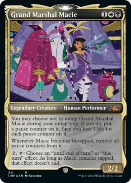 Grand Marshal Macie (Showcase) (Galaxy Foil) card from Unfinity