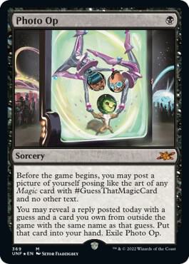 Photo Op (Galaxy Foil) card from Unfinity