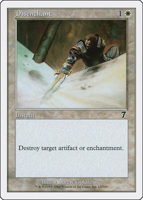 Disenchant card from 7th Edition