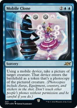 Mobile Clone (Galaxy Foil) card from Unfinity