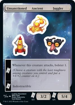 Unsanctioned Ancient Juggler card from Unfinity