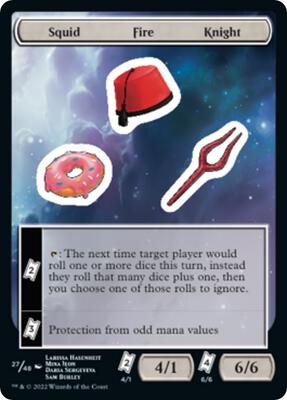 Squid Fire Knight card from Unfinity