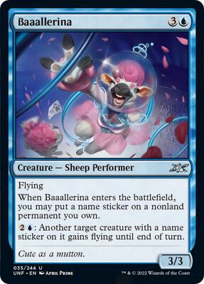 Baaallerina card from Unfinity