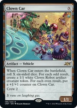 Clown Car card from Unfinity