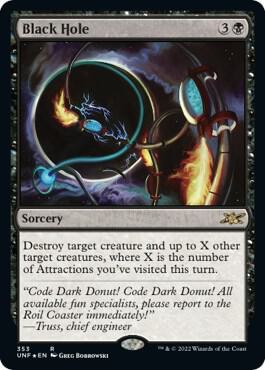 Black Hole (Galaxy Foil) card from Unfinity
