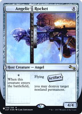 Angelic Rocket card from The List Reprints