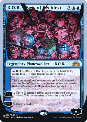 B.O.B. (Bevy of Beebles) card from The List Reprints