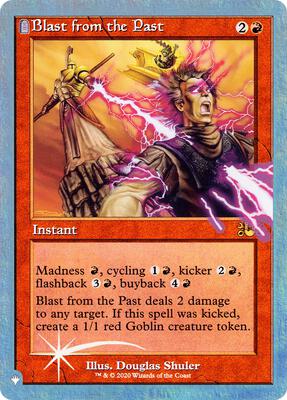Blast from the Past card from The List Reprints
