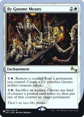 By Gnome Means card from The List Reprints