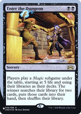 Enter the Dungeon card from The List Reprints