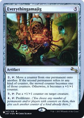 Everythingamajig (A) card from The List Reprints