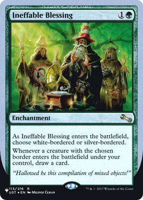 Ineffable Blessing (C) card from The List Reprints