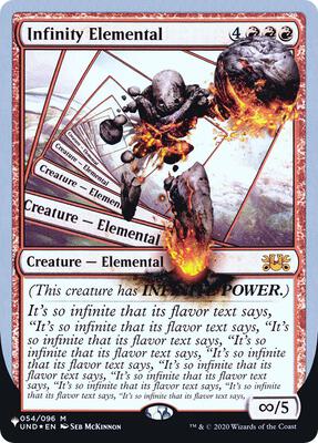 Infinity Elemental card from The List Reprints