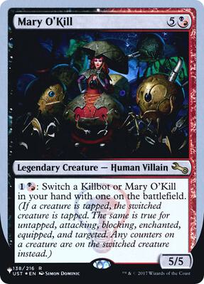 Mary O'Kill card from The List Reprints