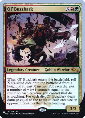 Ol' Buzzbark card from The List Reprints